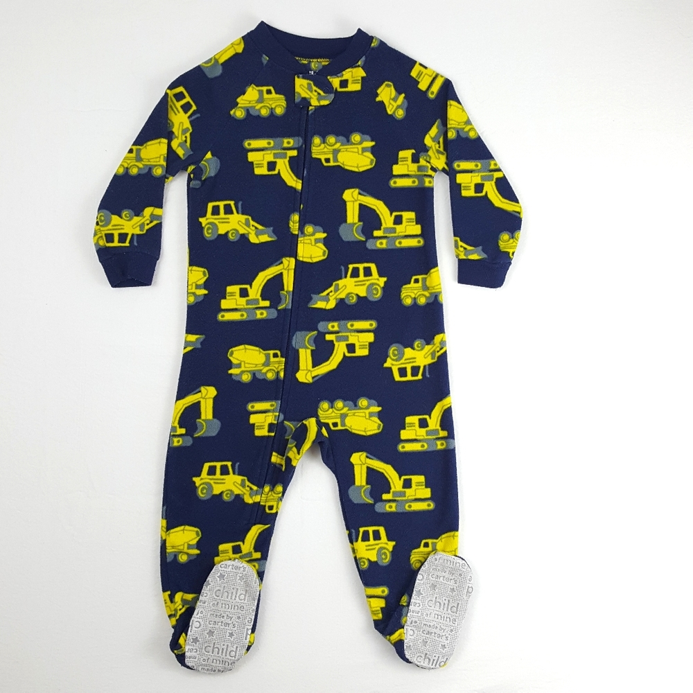CHILD OF MINE 18mos Footed Dump Truck Onesie